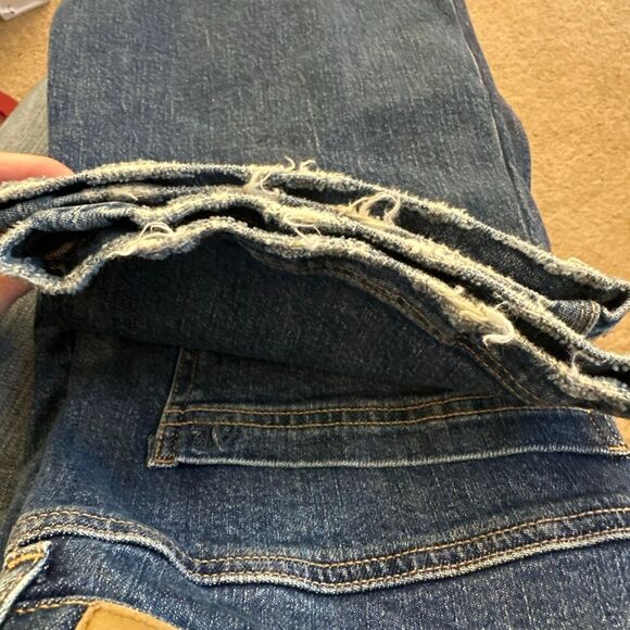 NEW American Eagle Jeans Womens 10 Super High Rise Baggy Straight Short Stretch - Picture 13 of 13